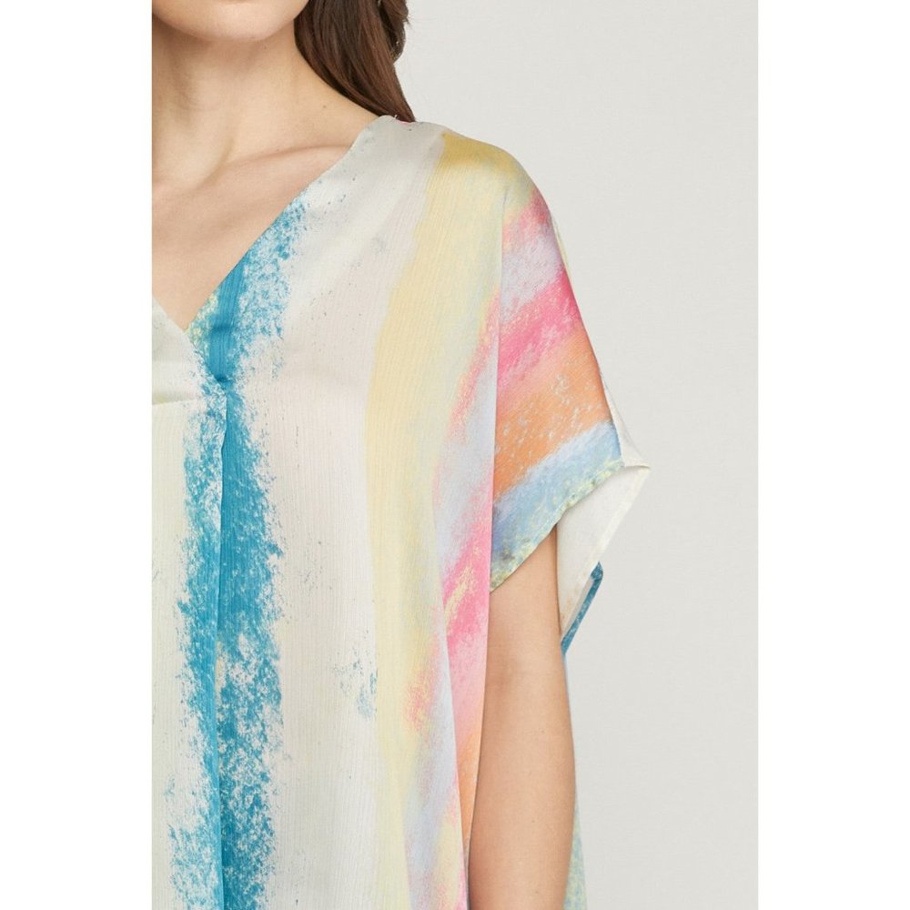 Entro Rainbow Placket Top - Picture 5 of 6